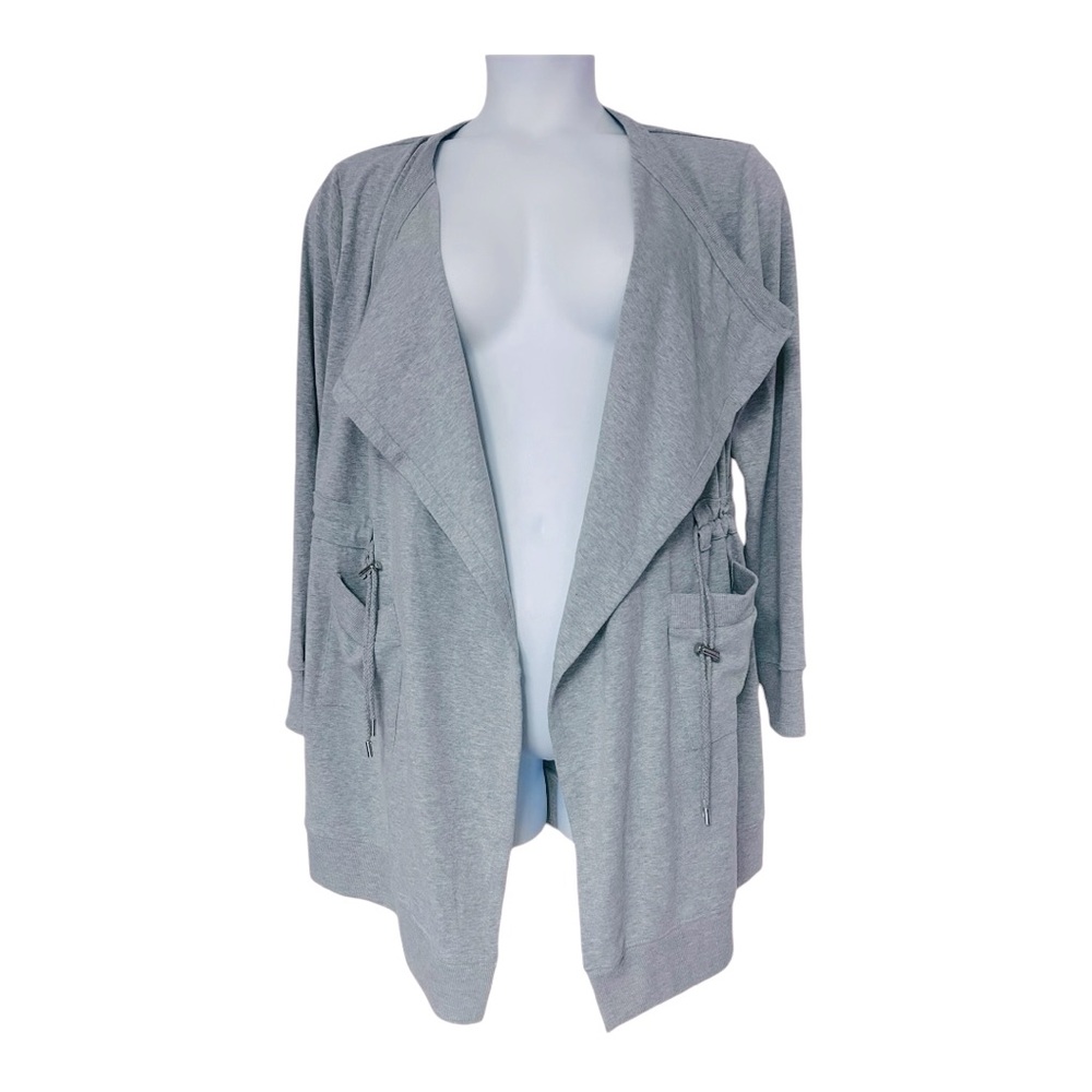 Midnight Velvet Catalog Cardigan Casual T-shirt Sweatshirt Thigh Duster Shacket - Picture 2 of 14